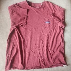 Patagonia Red Short Sleeve Tee Casual Comfort